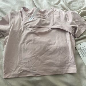 New Lululemon Get Centered Tee Pink 8